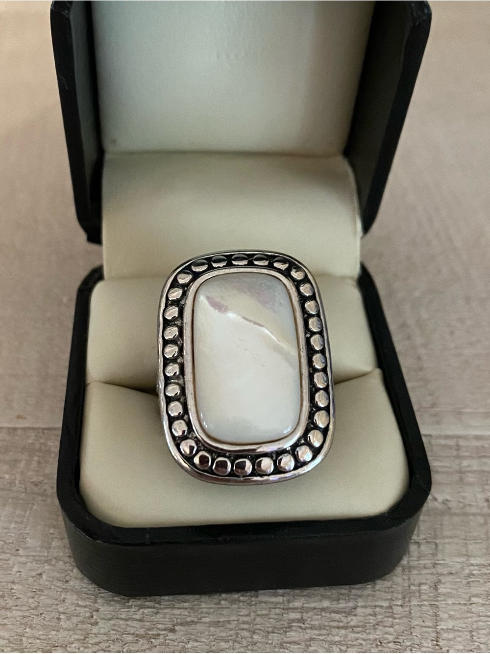 Silpada Silver Ring with Mother of Pearl